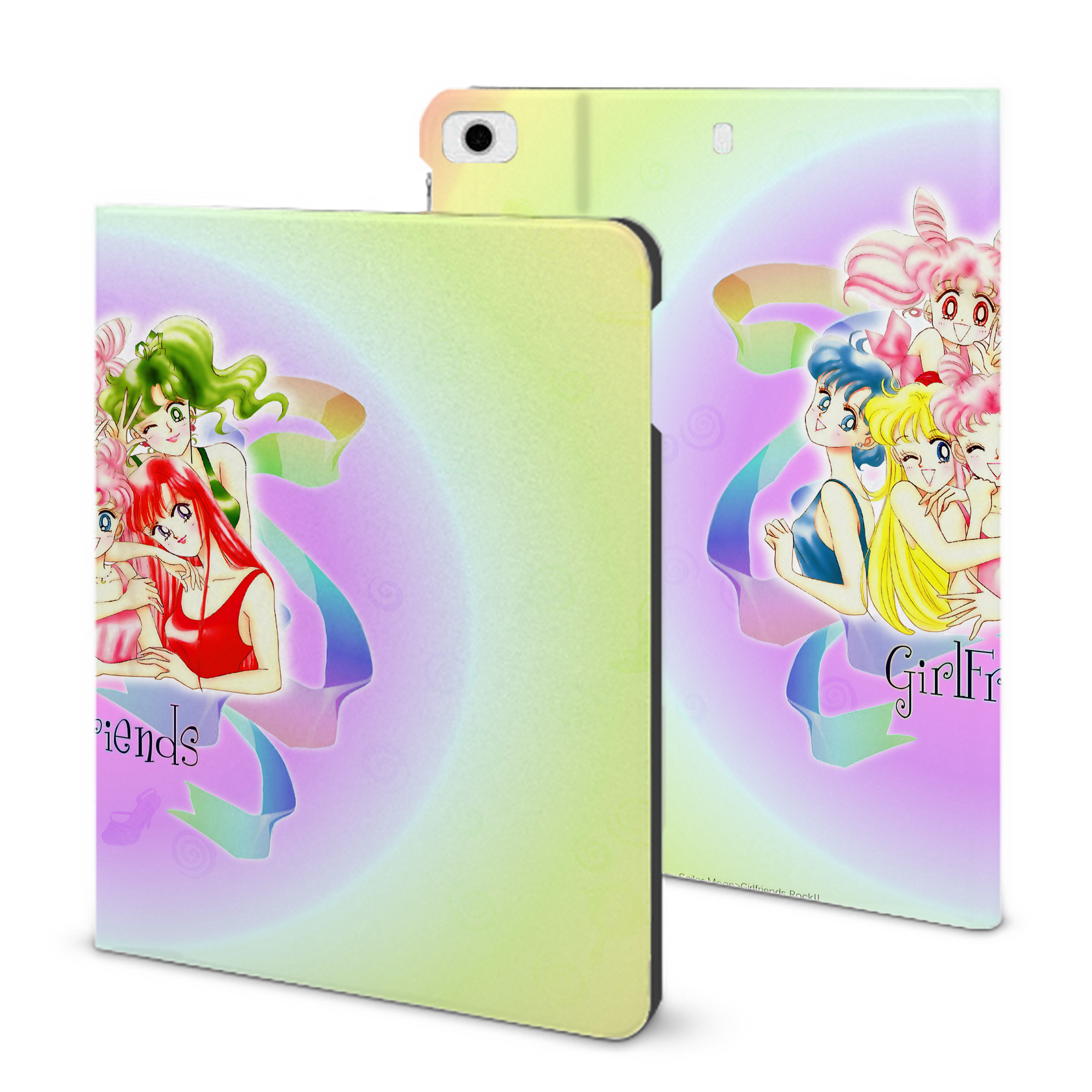 （画像用） 美少女戦士セーラームーン Sailor Moon IPad ケース ブック型 PUレザー TPU 耐衝撃 軽量 薄型 ペン収納なし 全面保護 IPad 各モデル対応